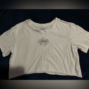 cropped white tshirt